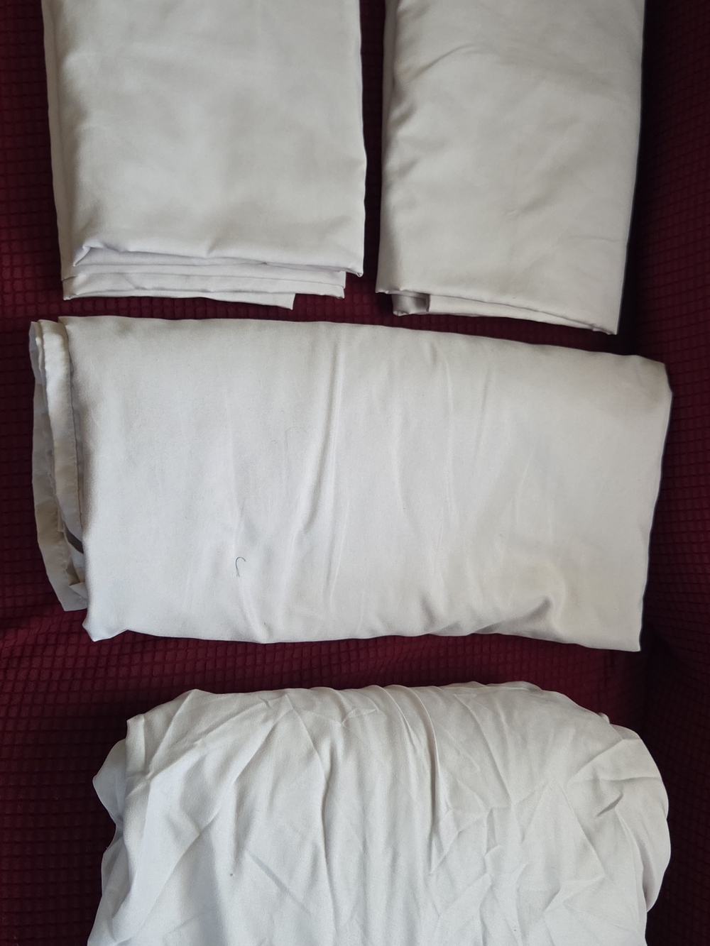 Classic White Cotton Bed Sheet Set - Neutral Grey